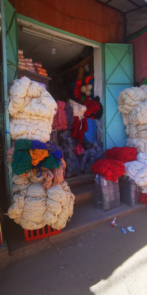 laine pour tapis berbere